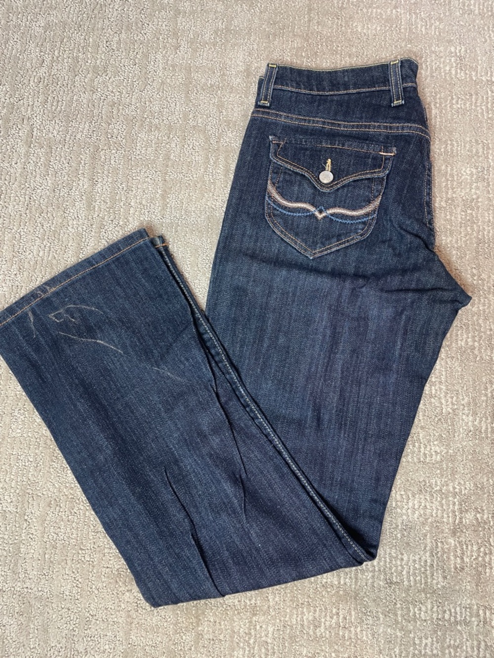 Dark Wash Women's Bootcut Jeans - Blue